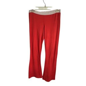 So Low Red Y2K Flared Yoga Pants Stretchy Small Athleisure Sexy Rave Club Casual